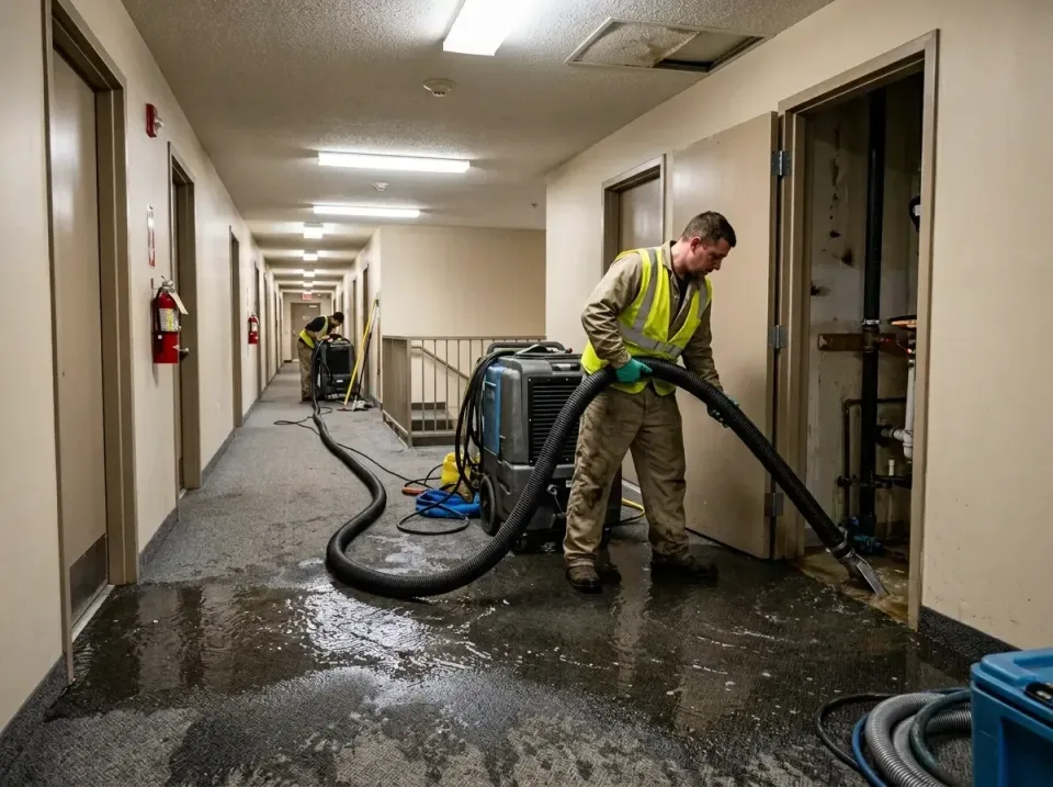 multi-unit-apartment-hallway-f-005 — frequently asked questions, Emergency Burst Pipe Water Extraction & Removal in Sharonvi…